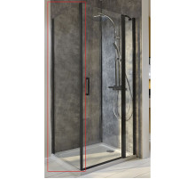 Душевая стенка Jacob Delafon Contra 80 E22FT80-BL профиль Черный матовый стекло прозрачное