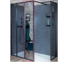 Душевая стенка Jacob Delafon Nouvelle Vague 40 E94WS40-MZ профиль Черный матовый стекло зеркальное