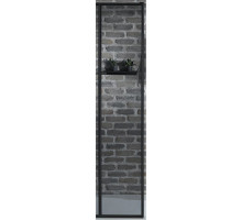 Душевая стенка Jacob Delafon Nouvelle Vague 40 E94WS40-B1 профиль Черный матовый стекло прозрачное