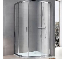 Душевой уголок Koller Pool Round 120X80 R12080RC профиль Хром стекло прозрачное