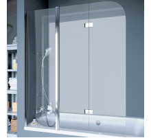 Шторка на ванну Koller Pool Waterfall Line 150 QP96 L профиль Хром стекло рифленое