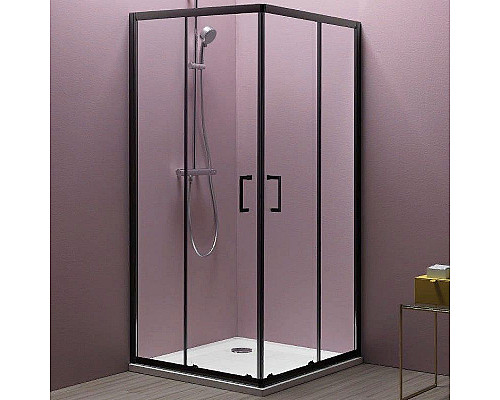Santeh-Crystal.ru: Душевой уголок Kolpa San Eco Quat TKK 80x80 515230 профиль Черный стекло прозрачное Купить Душевой уголок Kolpa San Eco Quat TKK 80x80 515230 профиль Черный стекло прозрачное в магазине сантехники Santeh-Crystal.ru