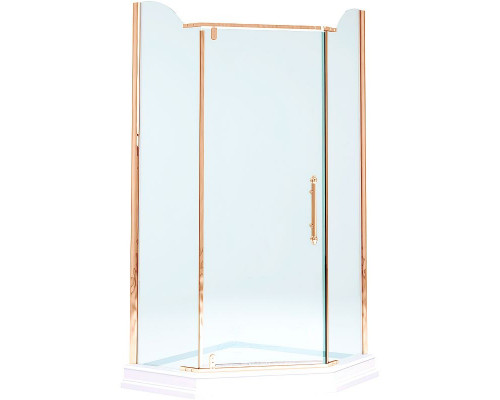 Заказать Душевой уголок Migliore Diadema Penta 90x90 24175 профиль Бронза стекло прозрачное в магазине сантехники Santeh-Crystal.ru