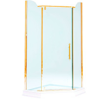 Душевой уголок Migliore Diadema Penta 100x100 24174 профиль Золото стекло прозрачное