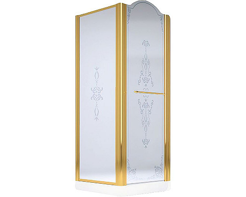 Santeh-Crystal.ru: Душевой уголок Migliore Diadema 90x90 R 22684 профиль Золото стекло матовое с декором Заказать Душевой уголок Migliore Diadema 90x90 R 22684 профиль Золото стекло матовое с декором в магазине сантехники Santeh-Crystal.ru