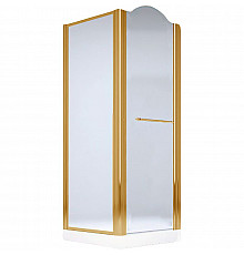 Душевой уголок Migliore Diadema 90x90 R 22671 профиль Бронза стекло матовое