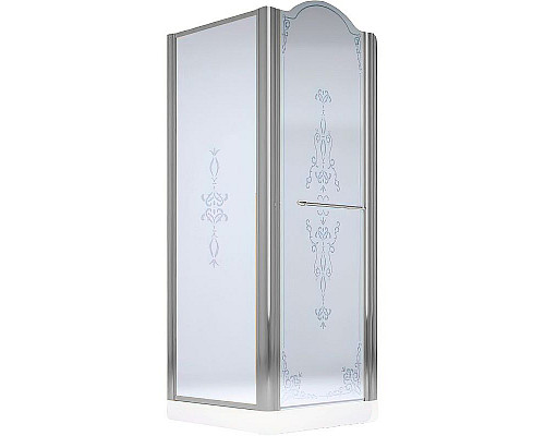 Santeh-Crystal.ru: Душевой уголок Migliore Diadema 90x90 R 22685 профиль Хром стекло матовое с декором Заказать Душевой уголок Migliore Diadema 90x90 R 22685 профиль Хром стекло матовое с декором в магазине сантехники Santeh-Crystal.ru