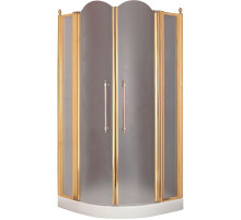 Душевой уголок Migliore Diadema 90x90 22678 профиль Золото стекло матовое