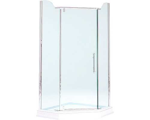 Купить Душевой уголок Migliore Diadema Penta 100x100 24173 профиль Хром стекло прозрачное в магазине сантехники Santeh-Crystal.ru