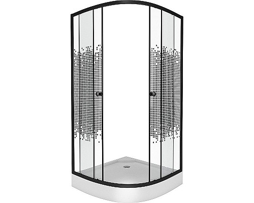 Santeh-Crystal.ru: Душевой уголок Niagara Eco 90x90 NG-007-14 Black профиль Черный стекло с рисунком Приобрести Душевой уголок Niagara Eco 90x90 NG-007-14 Black профиль Черный стекло с рисунком в магазине сантехники Santeh-Crystal.ru