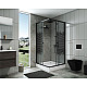 Заказать Душевой уголок Niagara Eco 100х100 NG-010-14Q Black профиль Черный стекло с рисунком в магазине сантехники Santeh-Crystal.ru