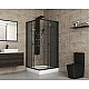 Заказать Душевой уголок Niagara Eco 120х80 NG-012-14QT профиль Черный стекло тонированное в магазине сантехники Santeh-Crystal.ru