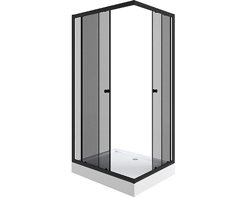 Santeh-Crystal.ru: Душевой уголок Niagara Eco 100х80 NG-018-14QT профиль Черный стекло тонированное Купить Душевой уголок Niagara Eco 100х80 NG-018-14QT профиль Черный стекло тонированное в магазине сантехники Santeh-Crystal.ru
