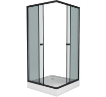 Душевой уголок Niagara Eco 80х80 NG-008-14QT профиль Черный стекло тонированное