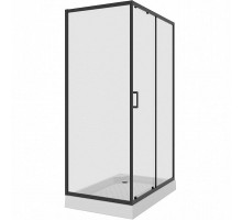 Душевой уголок Niagara Nova NG-6812-08 BLACK 120х80 профиль Черный стекло прозрачное