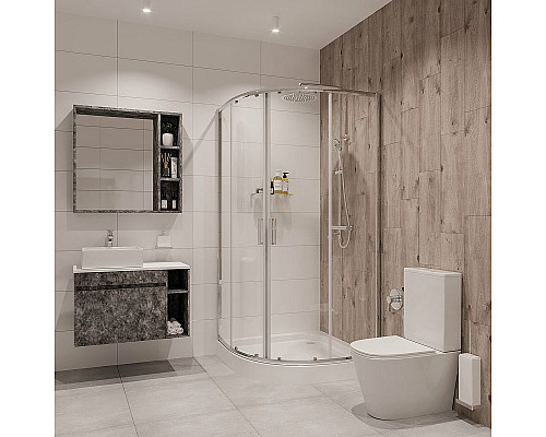 Заказать Душевой уголок Niagara Nova 80х80 NG-6686-08 профиль Хром стекло прозрачное в магазине сантехники Santeh-Crystal.ru