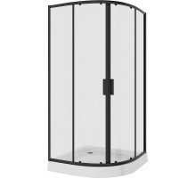 Душевой уголок Niagara Nova 80х80 NG-6886-08 BLACK профиль Черный стекло прозрачное