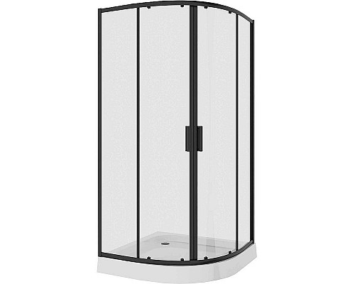 Приобрести Душевой уголок Niagara Nova 80х80 NG-6886-08 BLACK профиль Черный стекло прозрачное в магазине сантехники Santeh-Crystal.ru