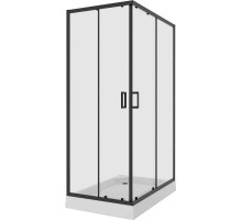 Душевой уголок Niagara Nova 100х80 NG-6881-08 BLACK профиль Черный стекло прозрачное