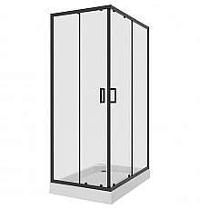 Душевой уголок Niagara Nova 100х80 NG-6881-08 BLACK профиль Черный стекло прозрачное