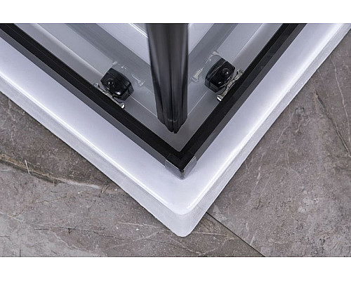 Заказать Душевой уголок Niagara Nova 100х80 NG-6881-08 BLACK профиль Черный стекло прозрачное в магазине сантехники Santeh-Crystal.ru