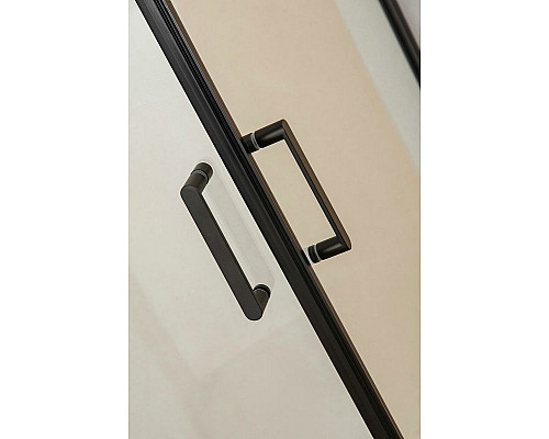 Приобрести Душевой уголок Orange E04-100TB 100x100 профиль Черный стекло прозрачное в магазине сантехники Santeh-Crystal.ru