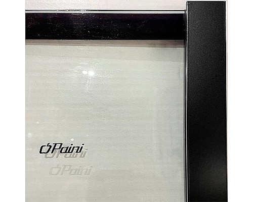 Купить Душевая перегородка Paini 100 Walk-In 100G профиль Черный матовый стекло прозрачное с рисунком в магазине сантехники Santeh-Crystal.ru