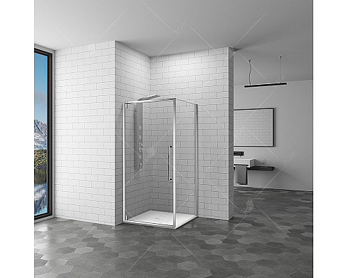 Заказать Душевая стенка RGW Z-050-3 100 352253100-11 профиль Хром стекло прозрачное в магазине сантехники Santeh-Crystal.ru