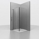 Заказать Душевая стенка RGW Z-050-1-B 90 352205109-14 профиль Черный стекло прозрачное в магазине сантехники Santeh-Crystal.ru