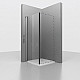 Заказать Душевая стенка RGW Z-050-2-B 100 352205200-14 профиль Черный стекло прозрачное в магазине сантехники Santeh-Crystal.ru