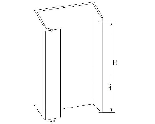 Приобрести Душевая стенка RGW Z-09 40 06220904-11 профиль Хром стекло прозрачное в магазине сантехники Santeh-Crystal.ru