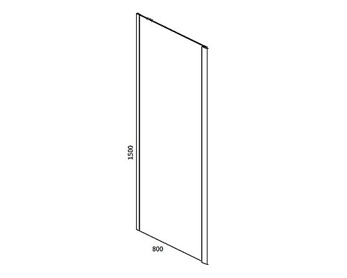 Купить Душевая стенка RGW Z-050-4 B 80 352205408-14 профиль Черный стекло прозрачное в магазине сантехники Santeh-Crystal.ru