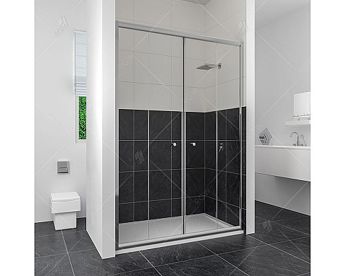 Приобрести Душевая дверь в нишу RGW Classic CL-10 130 профиль Хром стекло прозрачное в магазине сантехники Santeh-Crystal.ru