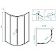 Заказать Душевой уголок RGW Classic CL-53-B 80х80 06095388-14 профиль Черный стекло прозрачное в магазине сантехники Santeh-Crystal.ru