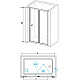 Купить Душевая дверь RGW Classic CL-21 80 04092108-11 профиль Хром стекло прозрачное в магазине сантехники Santeh-Crystal.ru