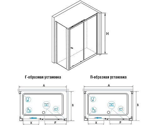 Купить Душевой уголок RGW Classic CL-45 100х80 04094508-011 профиль Хром стекло прозрачное в магазине сантехники Santeh-Crystal.ru