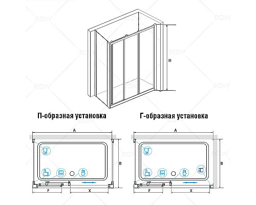 Заказать Душевой уголок RGW Classic CL-40 100х80 04094008-011 профиль Хром стекло прозрачное в магазине сантехники Santeh-Crystal.ru