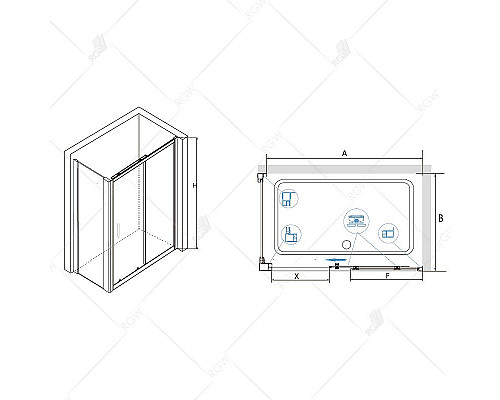 Купить Душевой уголок RGW Classic CL-48 100х80 32094880-011 профиль Хром стекло прозрачное в магазине сантехники Santeh-Crystal.ru