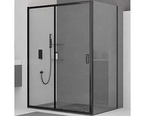 Купить Душевой уголок RGW Classic CL-48B 150x80 32094885-014 профиль Черный матовый стекло прозрачное в магазине сантехники Santeh-Crystal.ru