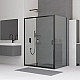 Купить Душевой уголок RGW Classic CL-48B 130x80 32094883-014 профиль Черный матовый стекло прозрачное в магазине сантехники Santeh-Crystal.ru