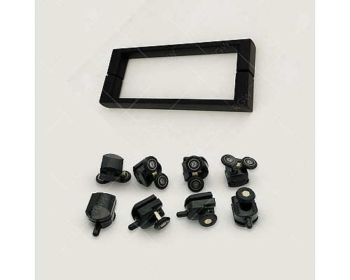 Заказать Душевой уголок RGW Classic CL-48B 110x100 32094801-014 профиль Черный матовый стекло прозрачное в магазине сантехники Santeh-Crystal.ru