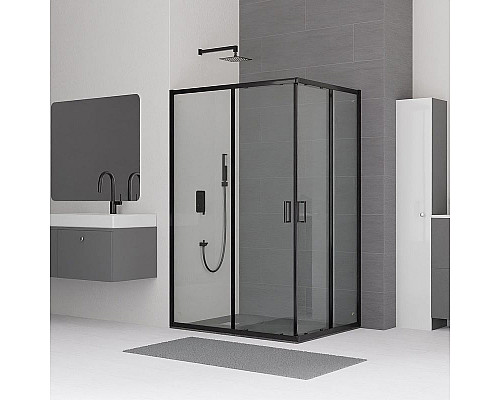 Приобрести Душевой уголок RGW Classic CL-44B 100х80 32094480-14 профиль Черный стекло прозрачное в магазине сантехники Santeh-Crystal.ru