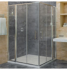 Душевой уголок RGW Hotel HO-312 130x130 профиль Хром стекло прозрачное