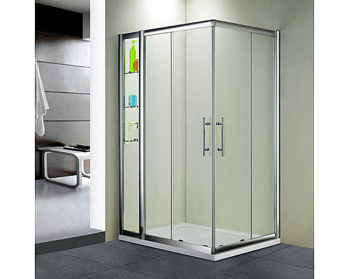 Приобрести Душевой уголок RGW Hotel HO-43 80x110 профиль Хром стекло прозрачное в магазине сантехники Santeh-Crystal.ru