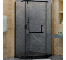 Душевой уголок RGW Hotel HO-081-B 90х90 350608199-14 профиль Черный стекло прозрачное