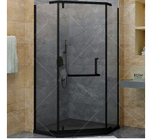 Душевой уголок RGW Hotel HO-081-B 100х100 350608100-24 профиль Черный стекло матовое-сатинат