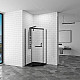Заказать Душевой уголок RGW Hotel HO-081-B 100х100 350608100-24 профиль Черный стекло матовое-сатинат в магазине сантехники Santeh-Crystal.ru