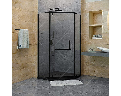 Santeh-Crystal.ru: Душевой уголок RGW Hotel HO-081-B 100х100 350608100-24 профиль Черный стекло матовое-сатинат Заказать Душевой уголок RGW Hotel HO-081-B 100х100 350608100-24 профиль Черный стекло матовое-сатинат в магазине сантехники Santeh-Crystal.ru