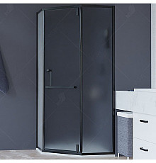 Душевой уголок RGW Hotel HO-084B 90х90 350608499-24 профиль Черный стекло матовое-сатинат