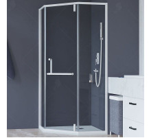 Душевой уголок RGW Hotel HO-084W 100х100 350608400-15 профиль Белый стекло прозрачное